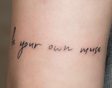 Tatuaje de texto