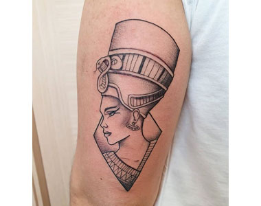 Tatuaje de Nefertiti